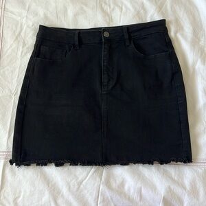 black denim skirt